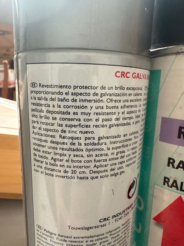 Sprays CRC Colores Varios