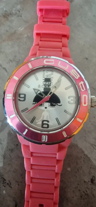 Reloj CUSTO Mujer Rosa y Plata