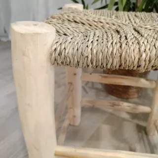 Taburete de Madera Artesanal
