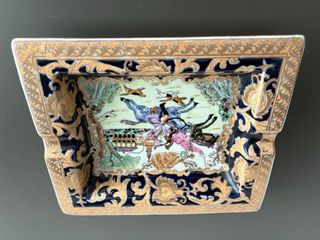 Pareja ceniceros porcelana china Adele Carey