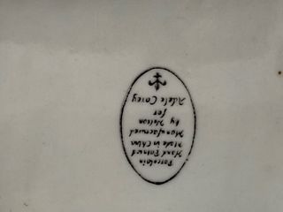 Pareja ceniceros porcelana china Adele Carey