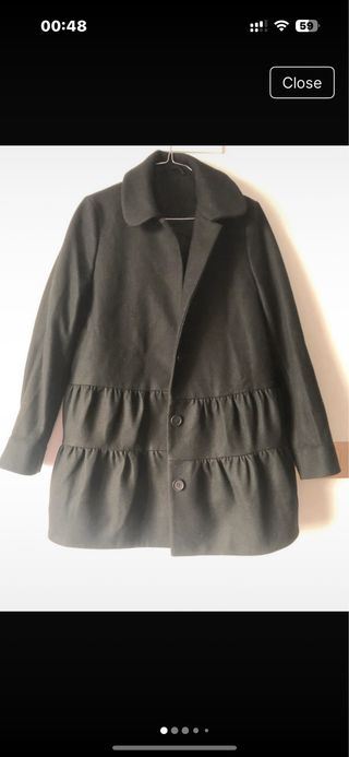 Abrigo COS de 75% lana 5% cashmere