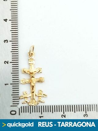 035-03-00652 CRUZ ORO DE 18K CARAVACA 1.24GR