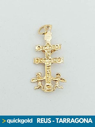 035-03-00652 CRUZ ORO DE 18K CARAVACA 1.24GR