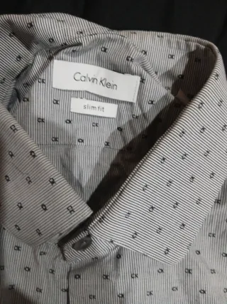 Camicia Uomo Slim Fit Calvin Klein Grigia