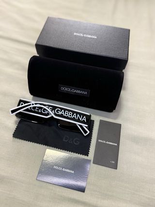 Dolce & Gabbana Gafas Sol Negras y Blancas