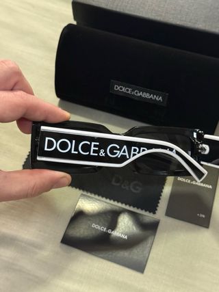 Dolce & Gabbana Gafas Sol Negras y Blancas