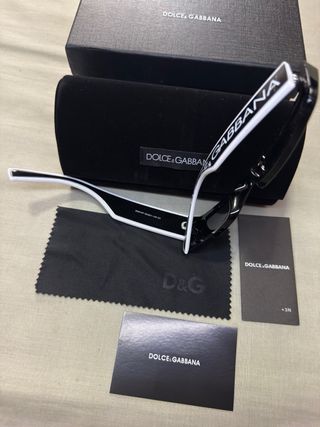 Dolce & Gabbana Gafas Sol Negras y Blancas