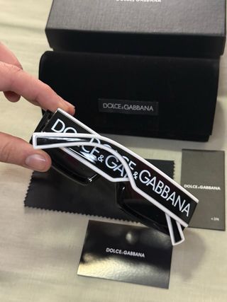 Dolce & Gabbana Gafas Sol Negras y Blancas