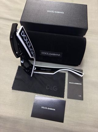Dolce & Gabbana Gafas Sol Negras y Blancas