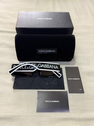 Dolce & Gabbana Gafas Sol Negras y Blancas