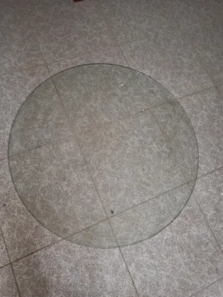 Cristal mesa redonda 90cm