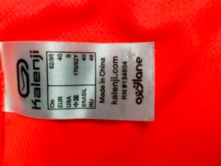 Maglietta running/palestra Kalenji arancione