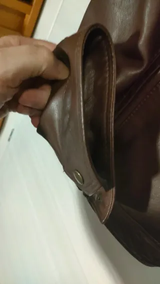 Giubbotto in pelle Van D'or uomo marrone