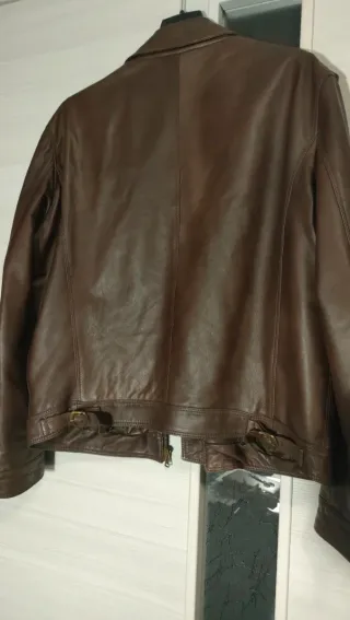 Giubbotto in pelle Van D'or uomo marrone