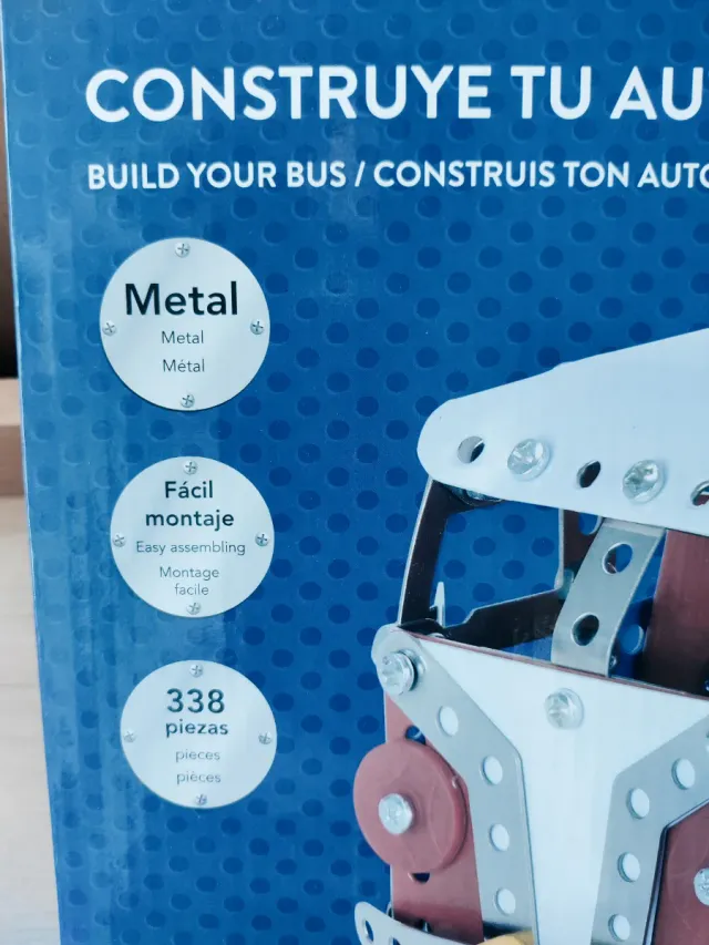 Juguettos Autobús Construcción Metal 338 Piezas