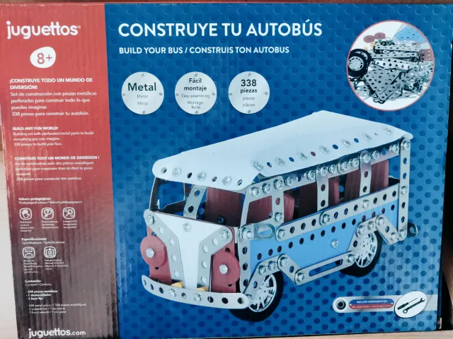 Juguettos Autobús Construcción Metal 338 Piezas