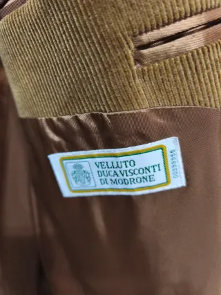 Abito completo Duca Visconti velluto marrone