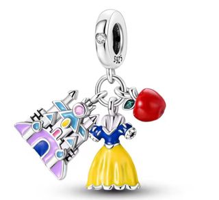 Charm Blancanieves Castillo Manzana Pulsera pandor