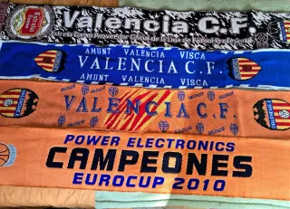 Bufandas Valencia C.F. y Eurocup 2010