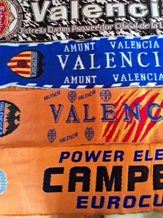 Bufandas Valencia C.F. y Eurocup 2010
