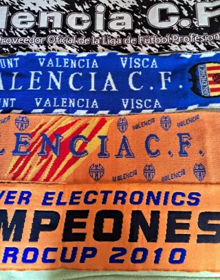 Bufandas Valencia C.F. y Eurocup 2010