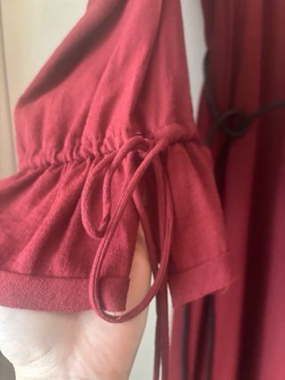 Vestido Zara Boho Chic Granate