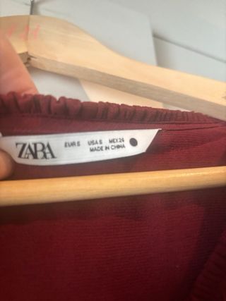 Vestido Zara Boho Chic Granate