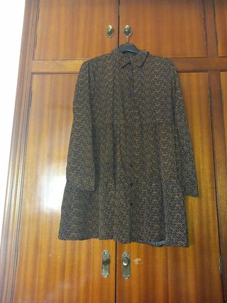 Vestido estampado zigzag