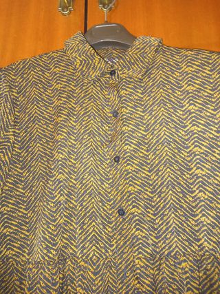 Vestido estampado zigzag