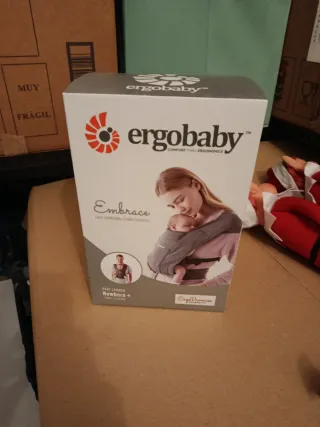 Mochila portabebés gris