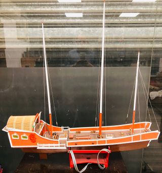 Maqueta Barco Asiático Madera Exótica