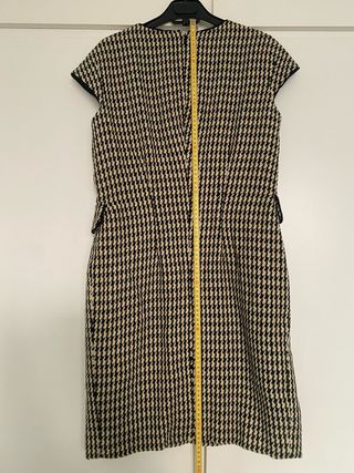 Vestido Carolina Herrera Beige y Negro