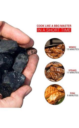 Barbacoa Carbón Negra y Plateada