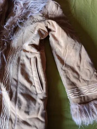 Abrigo mujer talla L/40 beige/marrón