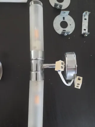 Apliques de pared cristal y metal