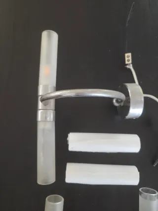 Apliques de pared cristal y metal