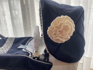 Carrito Muñecas DeCuevas Azul con Bolso