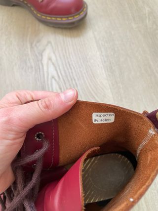 Botas Dr. Martens Made in England Rojas