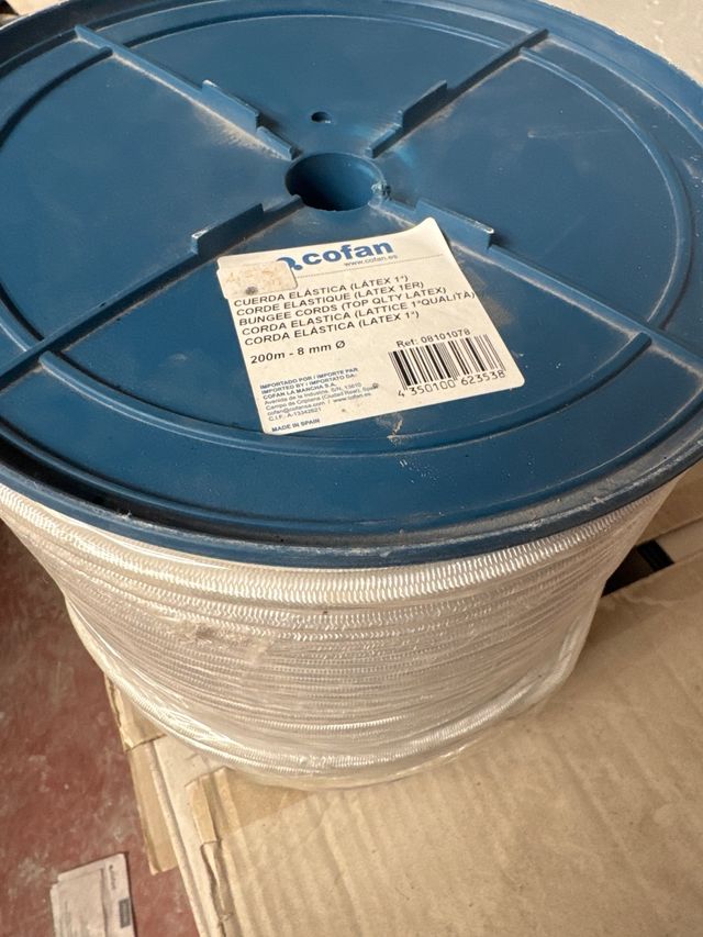 Cuerda Elástica Látex Cofan Rollo