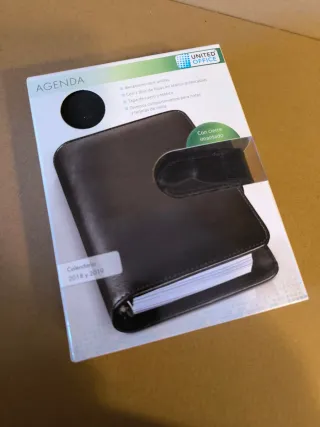 Agenda UNITED OFFICE imitación piel negra