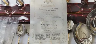 Servizio posate Gottinghen oro 18 kt e acciaio