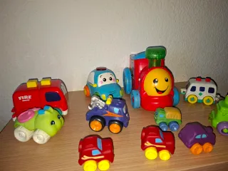 Lote 2 Juguetes Coche y Tren Fisher Price