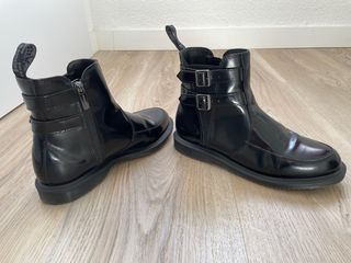 Botines Dr. Martens negros con cremallera