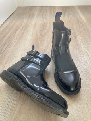 Botines Dr. Martens negros con cremallera