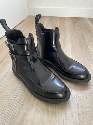 Botines Dr. Martens negros con cremallera