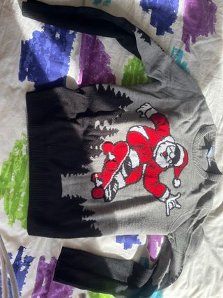 Jersey Navidad Papa Noel Patinador