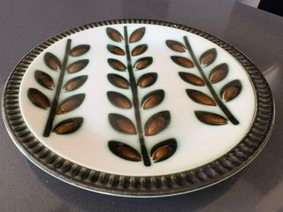 Coppia di piatti antichi belgi di Boch Rambouillet