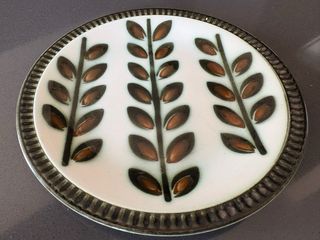 Coppia di piatti antichi belgi di Boch Rambouillet