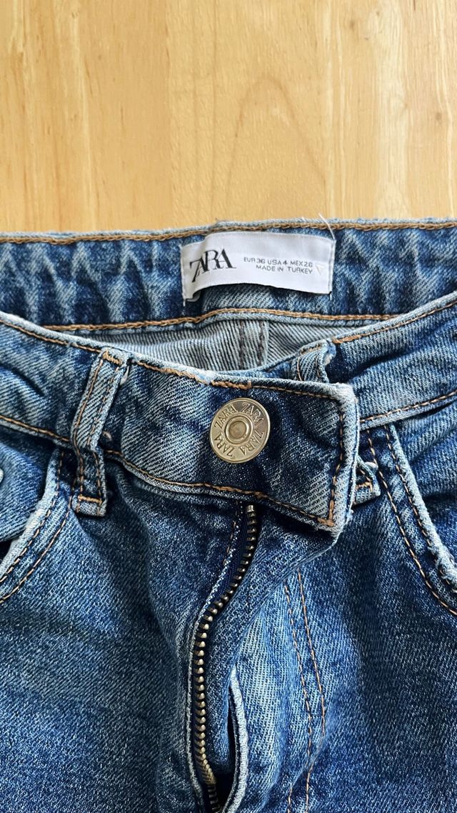 Pantalón Vaquero Zara Roto Talla X